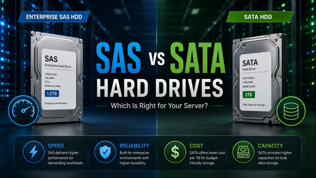 SAS vs SATA: Which Server Hard Drive Should You Choose?
