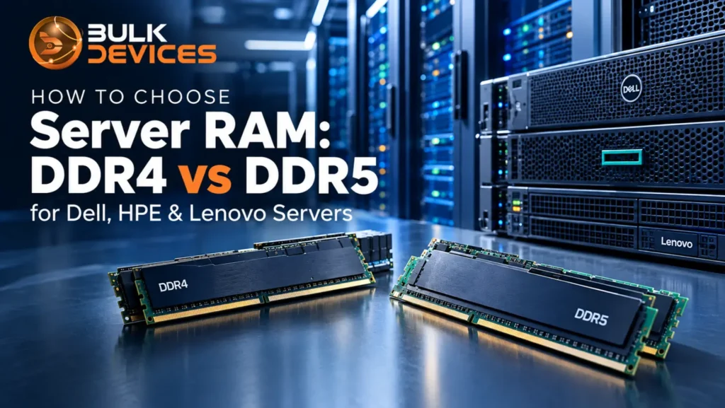 DDR4 vs DDR5 server RAM for Dell, HPE and Lenovo servers