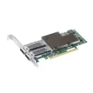 BCM957508-P2100DLP - Broadcom 2-Ports 100GB/s QSFP28 PCIe 4 x16 NIC