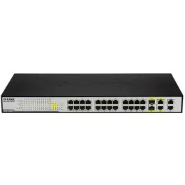 DES-1228P - D-Link Web Smart 24-Port PoE 10/100 + (4) 10Base-T Switch