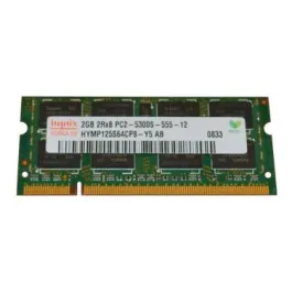 HYMP125S64CP8-Y5-06 - Hynix 2GB DDR2-667MHz PC2-5300 non-ECC Unbuffered CL5 200-Pin SoDimm 1.8V Dual Rank Memory Module