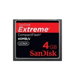 SANSDCFX004GX46 - SanDisk Extreme 4GB CompactFlash (CF) Memory Card
