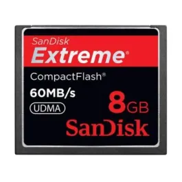 SANSDCFX008GX46 - SanDisk Extreme 8GB CompactFlash (CF) Memory Card