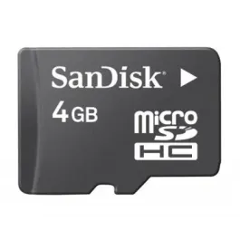 SANSTO080 - SanDisk 4GB microSDHC Flash Memory Card