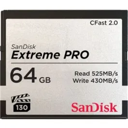 SDCFSP-064G-A46D - SanDisk Extreme PRO 64GB CFast 2.0 Flash Memory Card