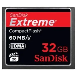 SDCFX-032G - SanDisk Extreme 32GB CompactFlash (CF) Memory Card