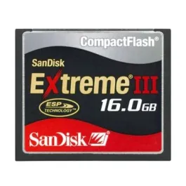 SDCFX3-016G-A31 - SanDisk 16GB Extreme III CompactFlash (CF) Memory Card