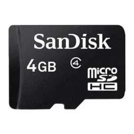 SDSDAA-004G - SanDisk 4GB Class 4 microSDHC Flash Memory Card