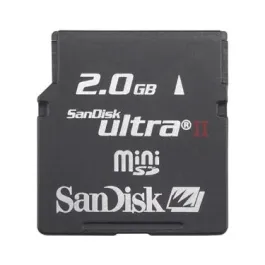 SDSDMU-2048-A10M - SanDisk 2GB Ultra II miniSD Secure Digital Memory Card