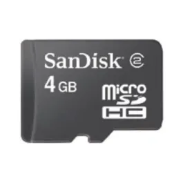 SDSDQ-004G-A11M-C3 - SanDisk 4GB Class 2 microSDHC Flash Memory Card