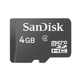 SDSDQ-004G-A46-C3 - SanDisk 4GB Class 4 microSDHC Flash Memory Card