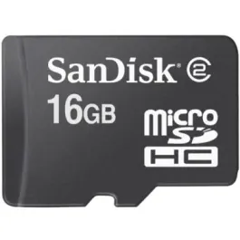 SDSDQ-016G-E11M - SanDisk 16GB Class 2 microSDHC Flash Memory Card