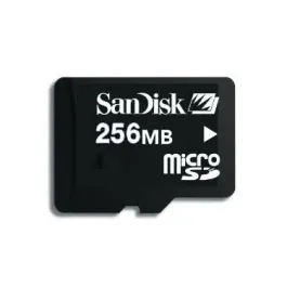 SDSDQ-256 - SanDisk 256MB Micro SD Flash Memory Card
