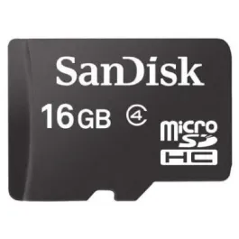SDSDQM-016G-B35 - SanDisk 16GB Class 4 microSDHC Flash Memory Card