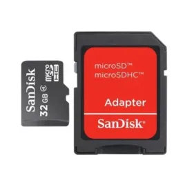 SDSDQM-032G-B35SA - SanDisk 32GB Class 4 microSDHC Flash Memory Card With Adapter