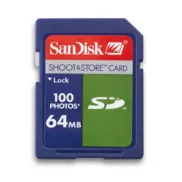 SDSDS-64 - SanDisk 64MB Shoot & Store Secure Digital Memory Card