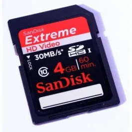 SDSDX-004G - SanDisk Extreme 4GB Class 10 Secure Digital High Capacity (SDHC) Flash Memory Card