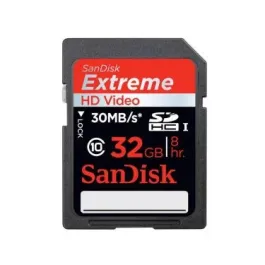 SDSDX-032G-X46S - SanDisk Extreme 32GB Class 10 Secure Digital High Capacity (SDHC) UHS-I Flash Memory Card