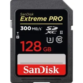 SDSDXPK-128G-ANCIN - SanDisk Extreme Pro 128GB Class 10 SDXC UHS-II (U3) Flash Memory Card