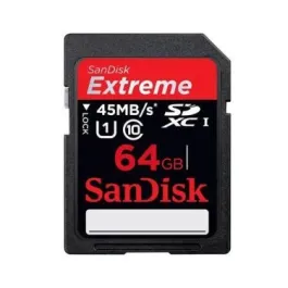 SDSDXS-064G-A46-A1 - SanDisk Extreme 64GB Class 10 SDXC UHS-I Flash Memory Card