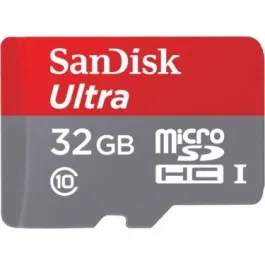 SDSQUNC-032G-AN6 - SanDisk Ultra 32GB Class 10 microSDHC UHS-I Flash Memory Card