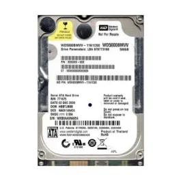 WD5000BMVV - WD 500GB 5400RPM USB 2.5-Inc Hard Drive