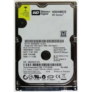 WD600BEVS Western Digital
